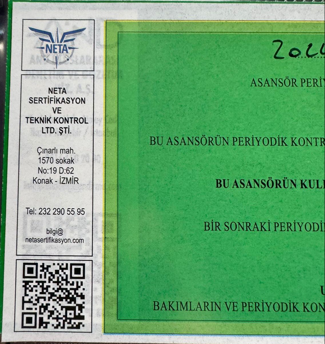 Çiğli'de Asansöz Bakım Onarım İşleri NETA'ya geçti