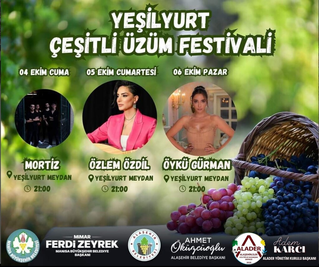 Alaşehir Yeşilyurt Çeşitli Üzüm Festivali