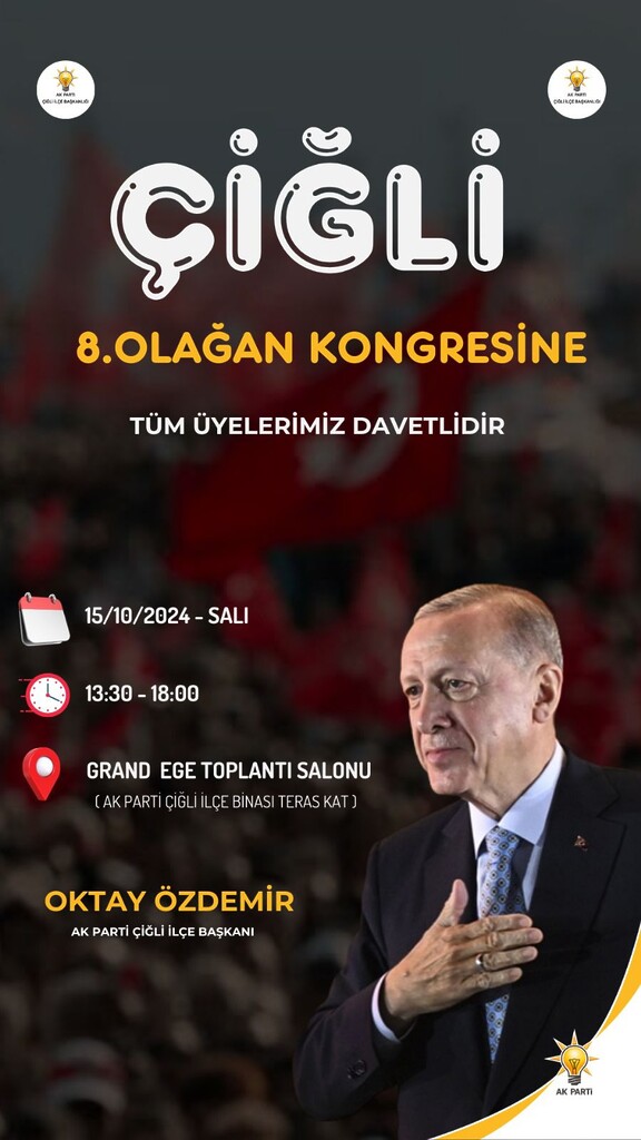 AK Parti Çiğli'de Kongreye Gidiyor