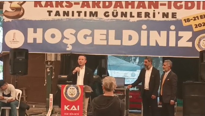 Ege Bölgesi Kars Ardahan Iğdır Dernekler Federasyonu Kard Ardahan Iğdır Tanıtım Günleri Açılışı Yapıldı