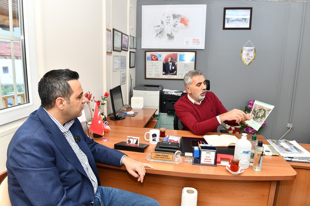 Onur Emrah Yıldız 26 mahalle muhtarını tek tek ziyaret etti