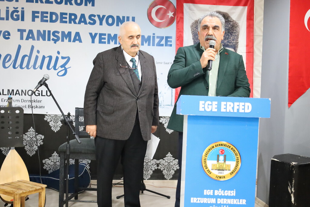 Ege Bölgesi Erzurum Dernekler Birliği Federasyonu’ndan Dayanışma Yemeği