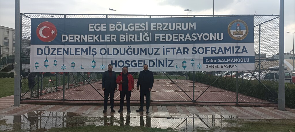 Ege Bölgesi Erzurum Dernekleri Federasyonu'ndan Çiğli'de Bin Kişilik İftar Çadırı