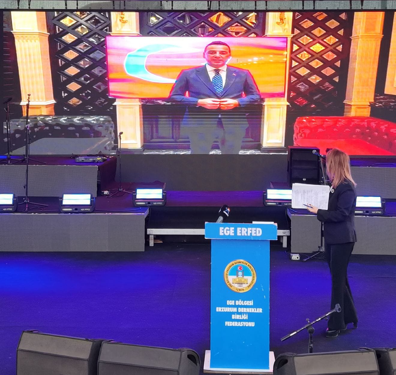 Onur Emrah Yıldız, Erzurum Tanıtım Günleri'nde videolu mesaj gönderdi.