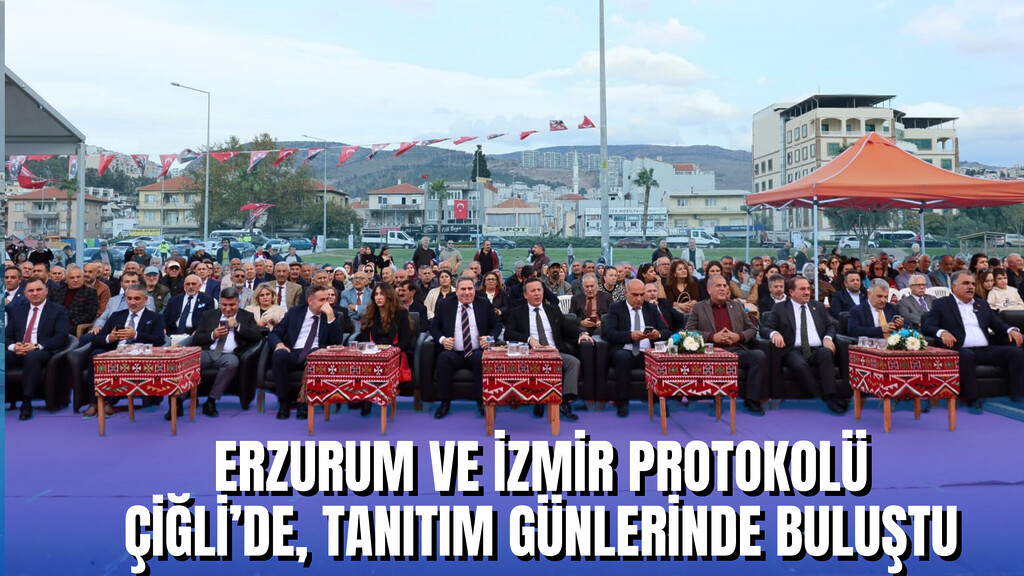 Ege Bölgesi Erzurum Dernekler Birliği Federasyonu'nun düzenlediği Erzurum Tanıtım Günleri açılışı