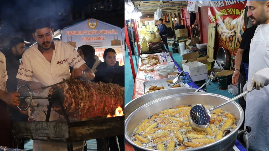 Erzurum tanıtım günlerinde ilgi cağ kebabı ve kadayıf dolmasındaydı