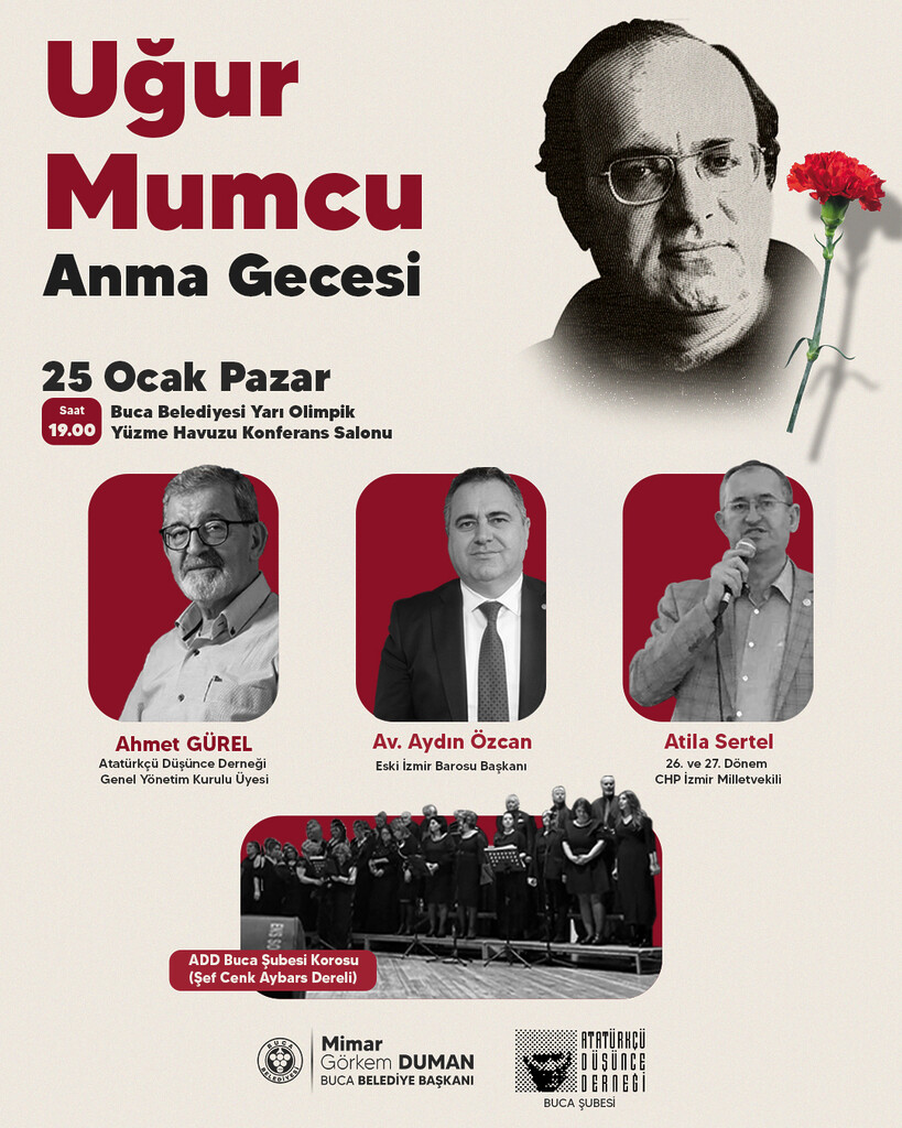 Uğur Mumcu için Buca’da anma gecesi