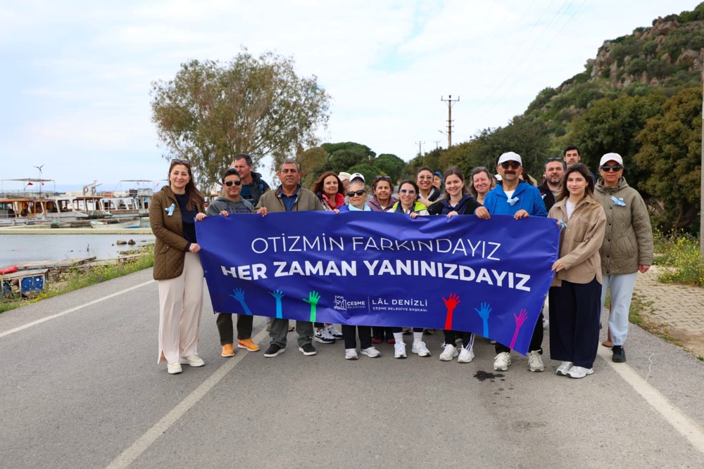 Çeşme Belediyesinden otizm farkındalık yürüyüşü