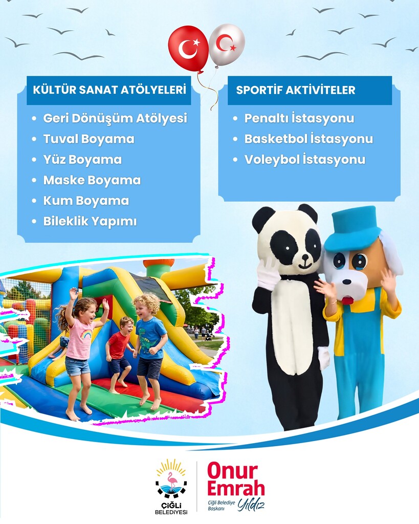Çiğli’de Miniklere Bayram Hediyesi: Çocuk Şenliği