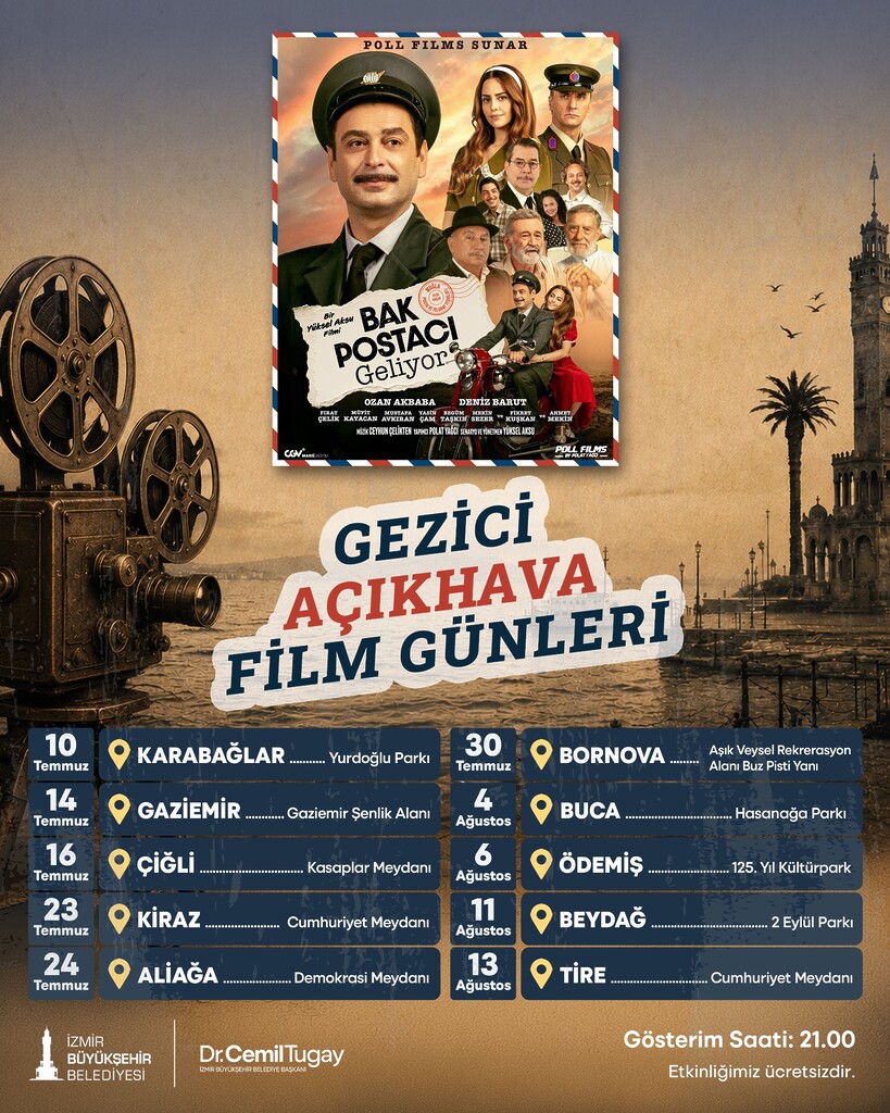 Gezici Açıkhava Film Günleri İzmir’i dolaşıyor