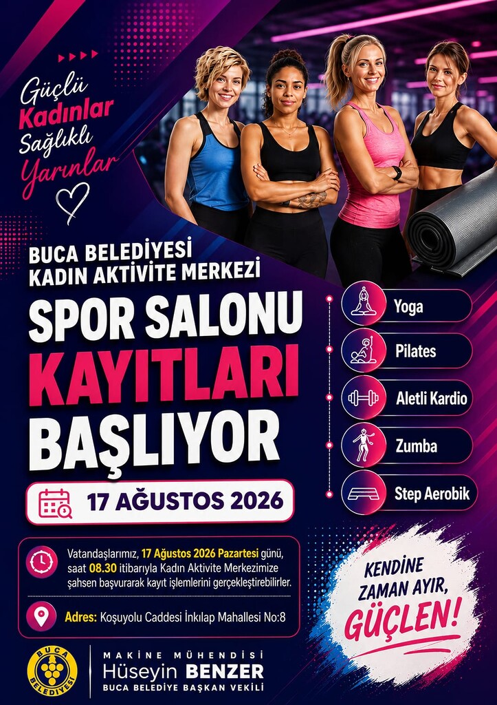 Buca Belediyesi Kadın Aktivite Merkezi’nde yeni dönem spor kayıtları başladı