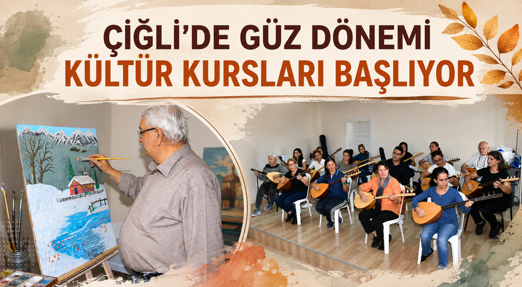 Çiğli’de Güz Dönemi Kültür Kursları Başlıyor