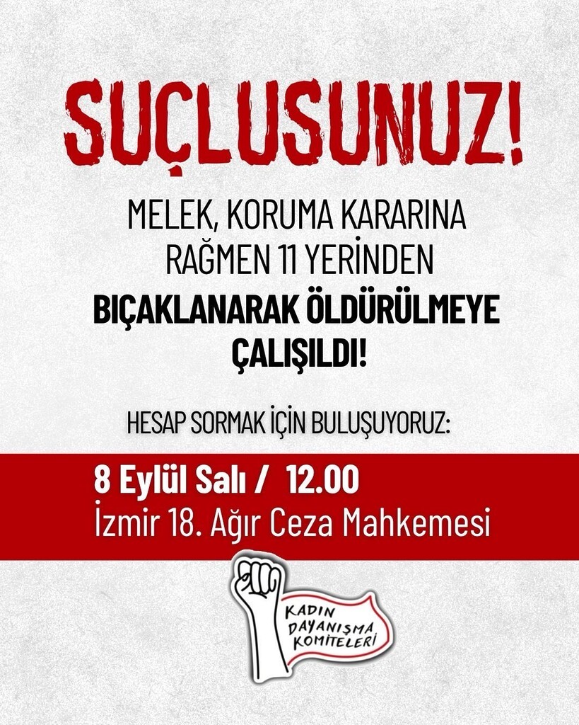 KDK’dan Melek Uysal için adliye önünde buluşma çağrısı: “Hesap soracağız!”