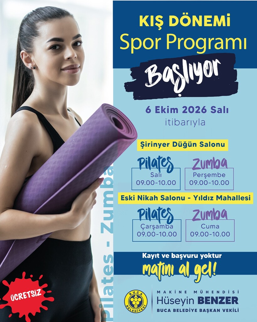 Buca’da kış dönemi spor kursları başlıyor